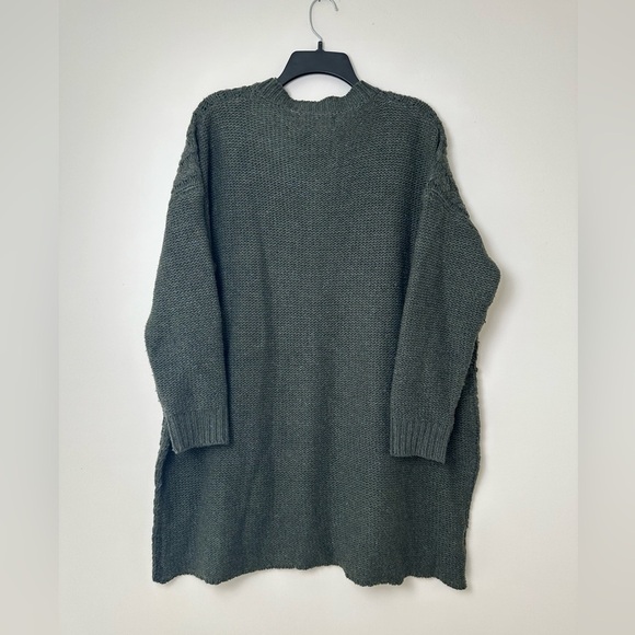 Orange Fashion Village Crew Neck Floral Print Lambswool Blend Sweater Size L/XL - Picture 2 of 5